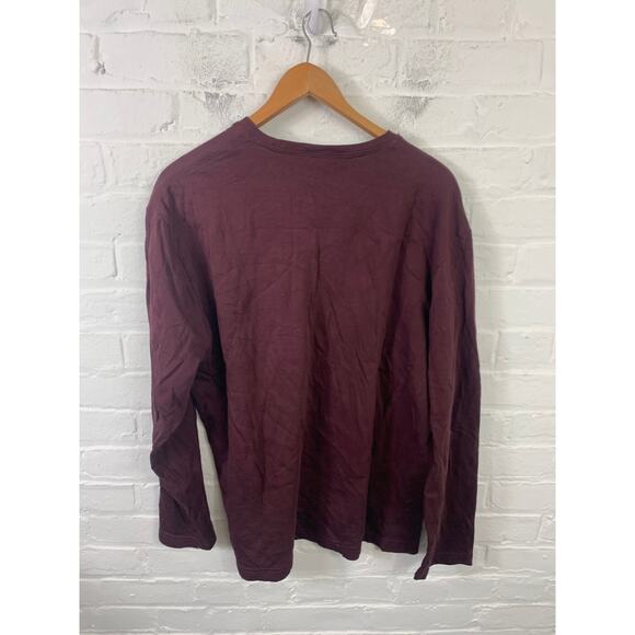 Brooks Brothers Men's Crewneck Pullover Sweater Long Sleeve Burgundy Size XL - Picture 2 of 4
